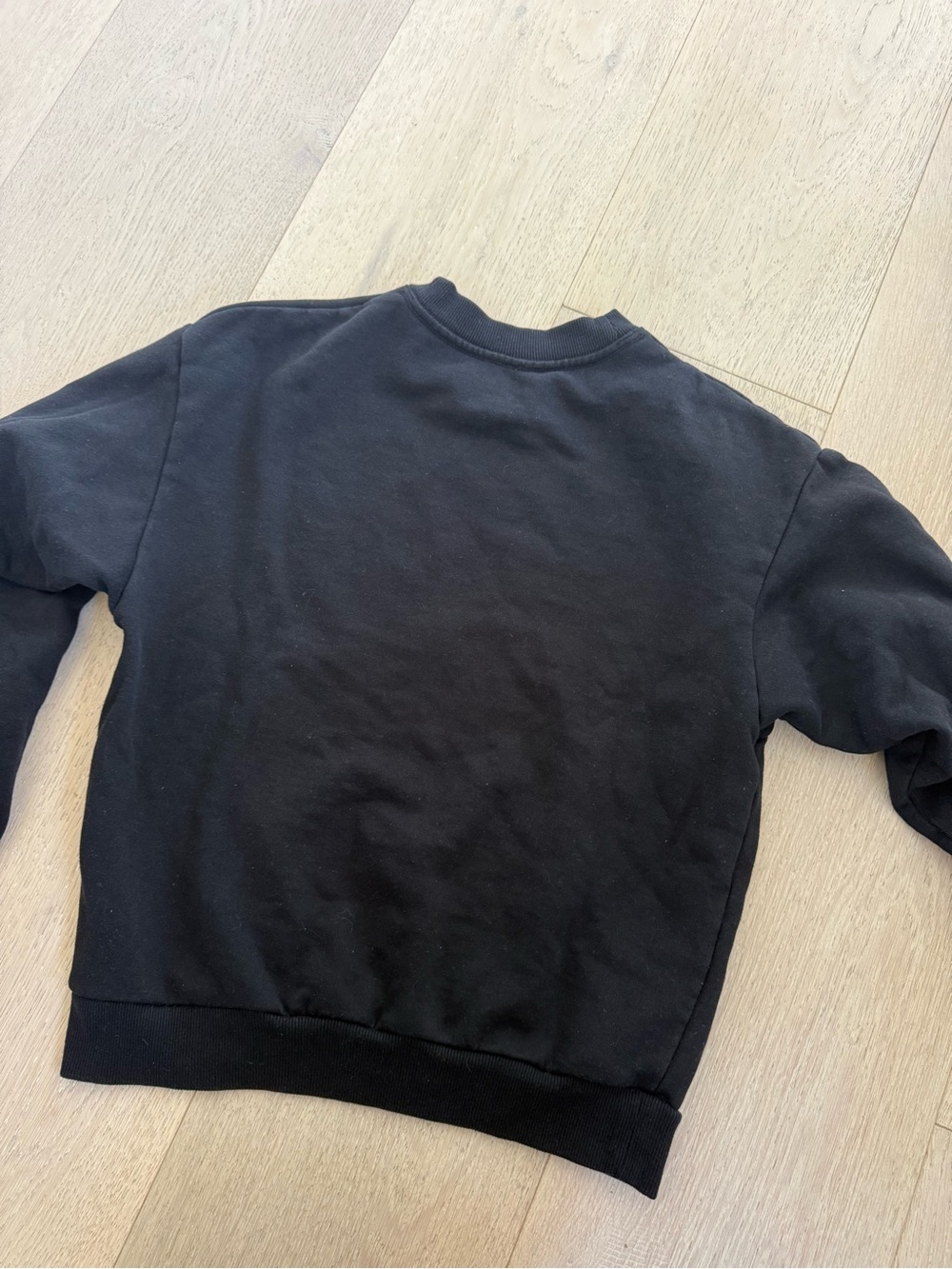 ALO Accolade Crewneck Sweatshirt, Black XXS - Picture 2 of 2